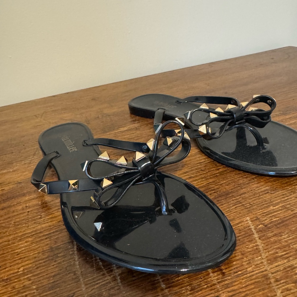 Stylish Black Studded Sandals